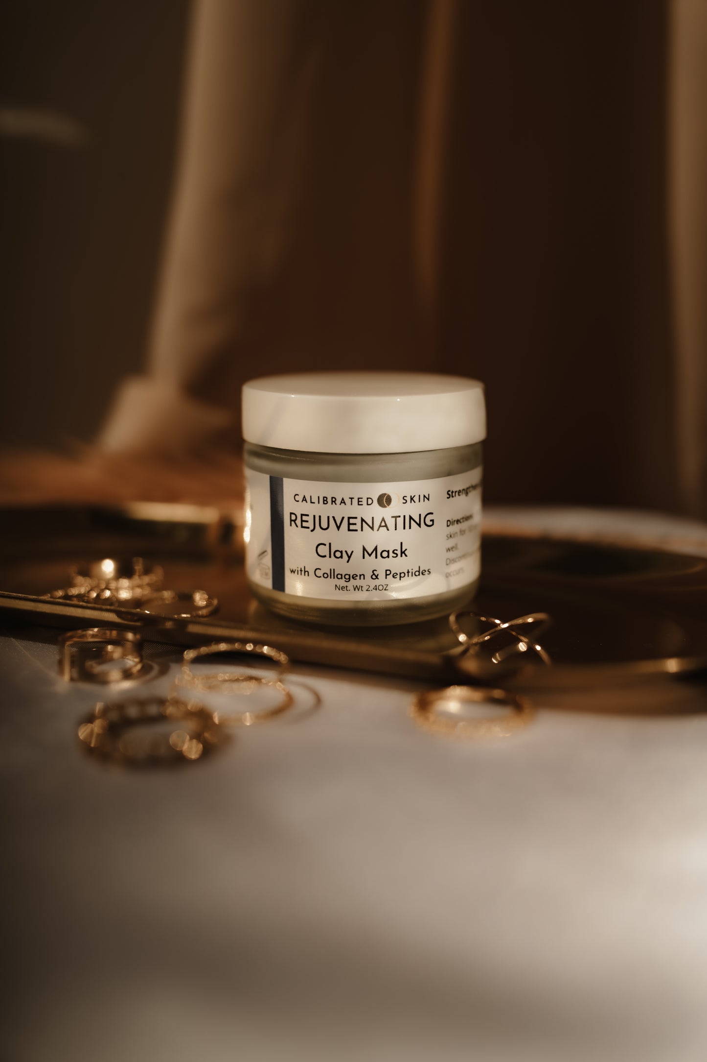 Rejuvenating Clay Mask /Green Tea Mask (strength, plump, anti-aging)