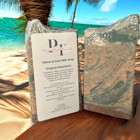 Tropical StayCation Tallow & Goat Milk Soap