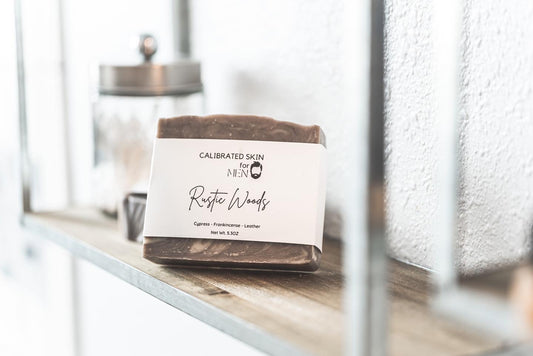 Rustic Woods Bar Soap (Goat Milk) - Cypress, Frankincense, Leather