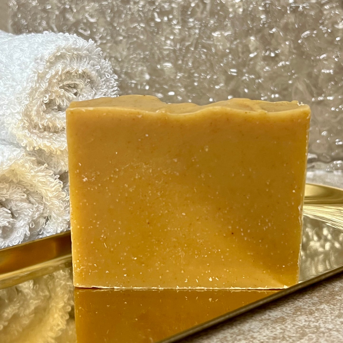 Turmeric Sunshine Bar Soap - Citrus, Turmeric, Carrot, Ginger (Goat Milk)